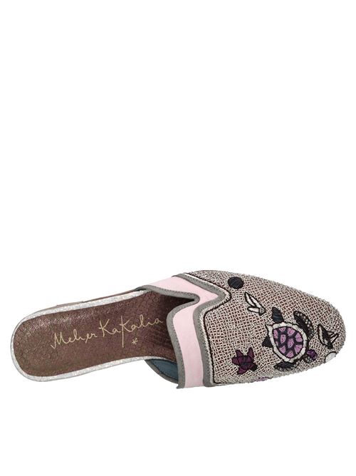  MEHER KAKALIA | DARWIN SLIPPER SUEDELILLA-SILVER